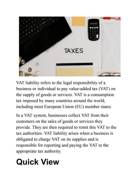 Key Factors Determining VAT Liability
