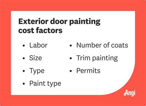 Key Factors That Influence The Cost To Paint Door Frame