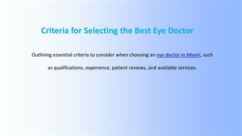 Key Factors When Selecting an Eye Doctor Ames