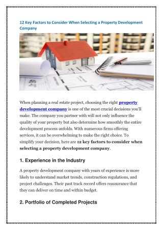 Key Factors to Consider When Selecting a Facility