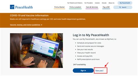 Features of PeaceHealth Patient Portal