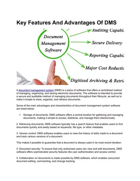 Key Features to Look For in DMS