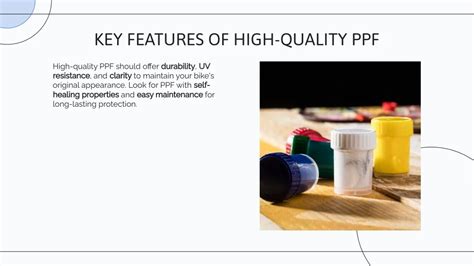 Key Features to Look For in a Quality PPF