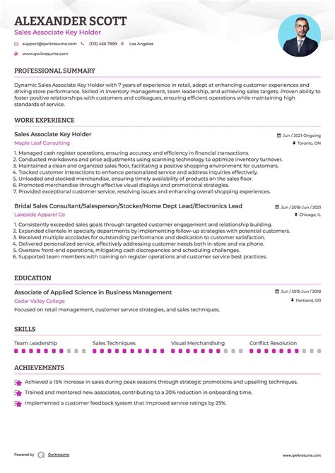 Key Holder/Sales Associate Resume Example Tuesday Morning Bluefield,
West Virginia