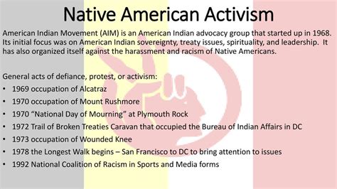 Key Issues Addressed by Native American Activism