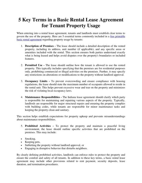 Key Lease Terms to Understand
