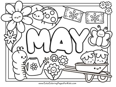 Key Themes Youll Find in May Coloring Sheets