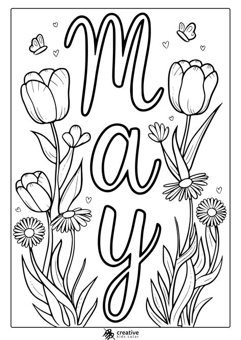 Key Themes in May Coloring Pages