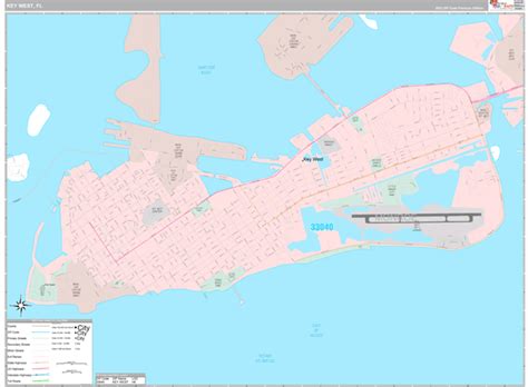 Key West Zip Codes Map
