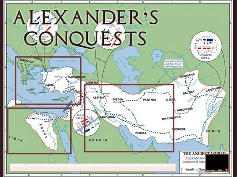 Map of Alexander The Great's Conquest