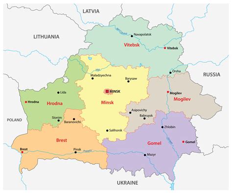 Key Principles of MAP Belarus On The Map Of Europe
