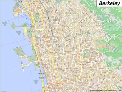 Image of Map Berkeley On Map Of California