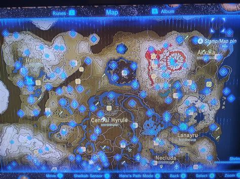 Breath of the Wild Shrine Map