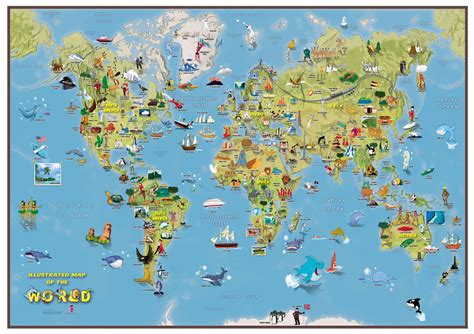 MAP Cartoon Map Of The World