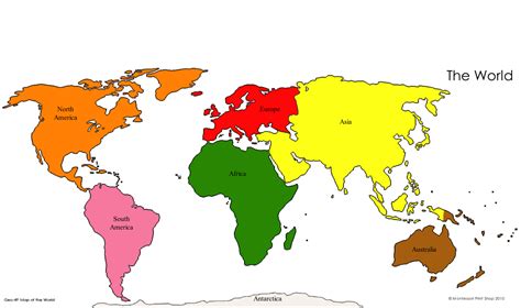 Colorable Map of The World