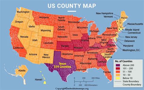 MAP County Map of the United States