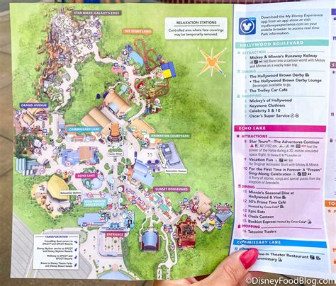 Disney Hollywood Studios Map 2021