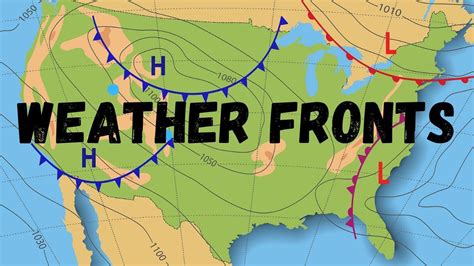MAP Fronts On A Weather Map