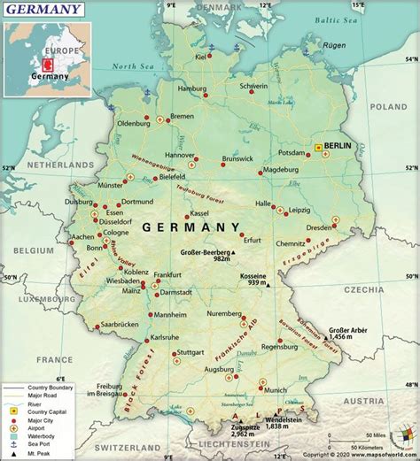 Key principles of MAP Germany In The World Map