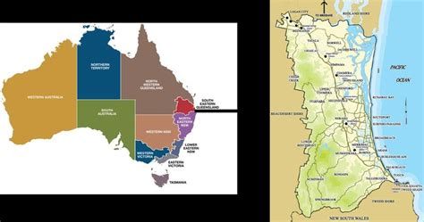MAP Gold Coast in Australia Map