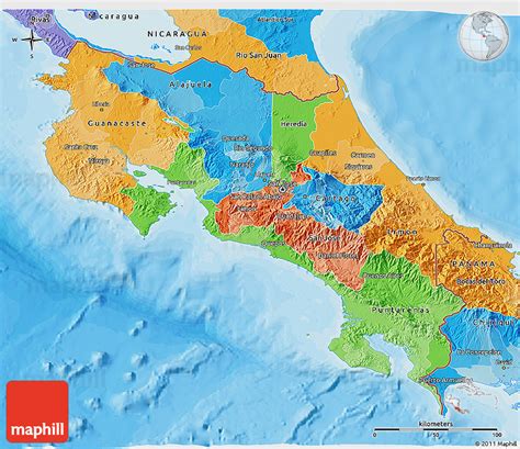 Key principles of MAP Google Map Of Costa Rica