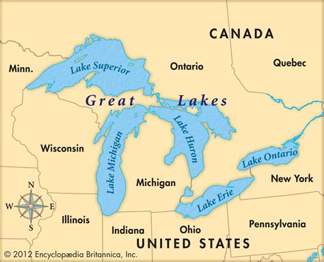 Key Principles of MAP Great Lakes in USA Map