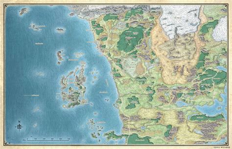 High Res Map of Faerun