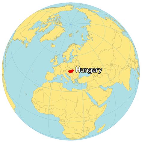 MAP Hungary In The World Map