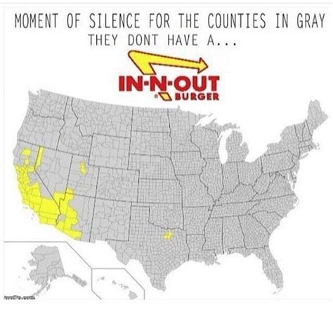 MAP In N Out Location Map