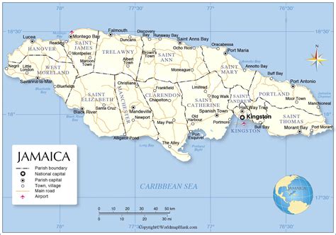 Key Principles of MAP Jamaica in the World Map