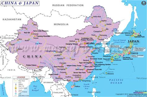 Key principles of MAP Japan And China On Map