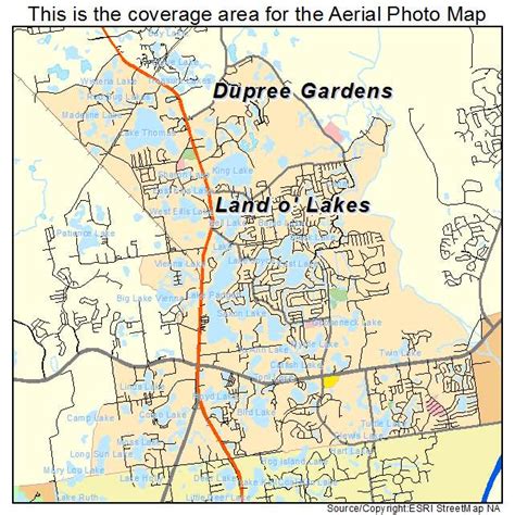 Land O Lakes Florida Map