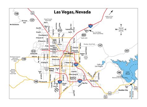 MAP Las Vegas On Us Map