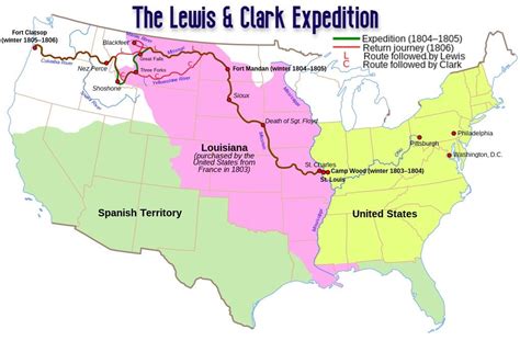 MAP Lewis And Clark Expedition
