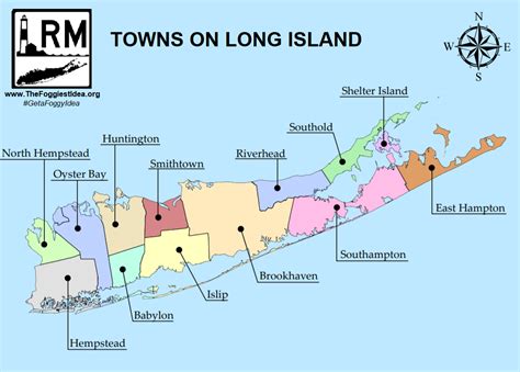 Key principles of MAP Long Island Map With Towns