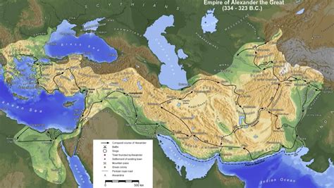 MAP Map Of Alexander The Great Empire