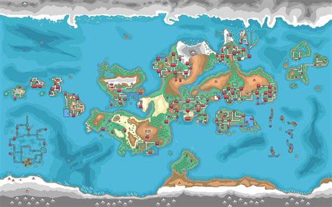 Map of All Pokémon Regions