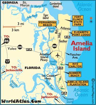 MAP of Amelia Island, Florida