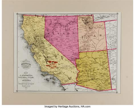 MAP Map Of Arizona And Nevada