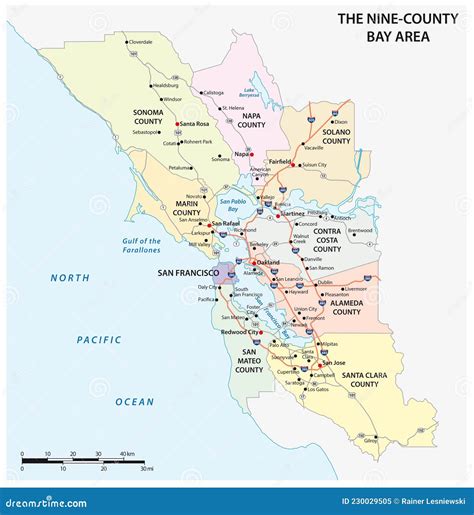 Map of Bay Area California