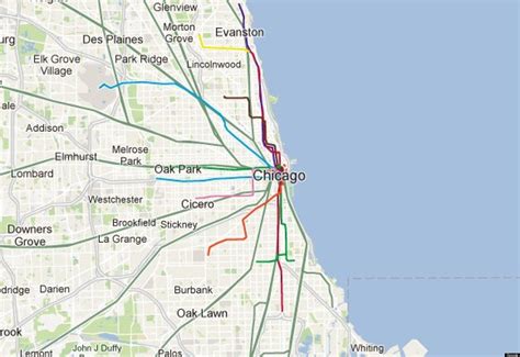 Map Of Blue Line Chicago