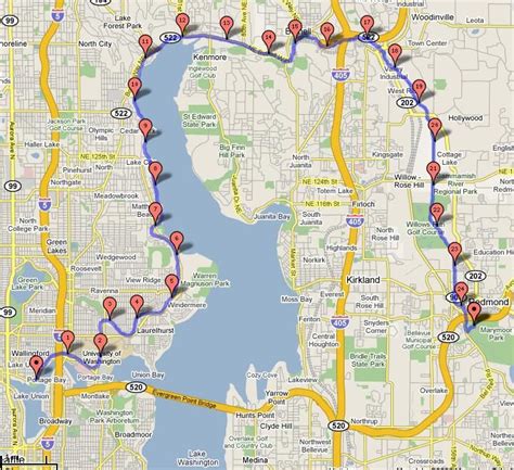 Map of Burke Gilman Trail