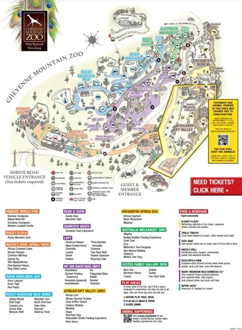 Cheyenne Mountain Zoo Map