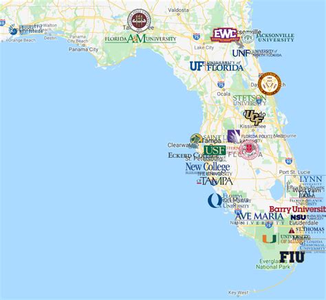 Key principles of MAP Map Of Colleges In Florida