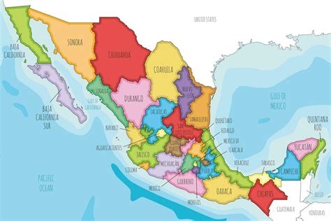 map of mexico