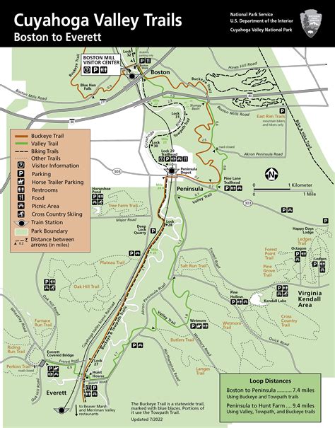 Map of Cuyahoga Valley National Park