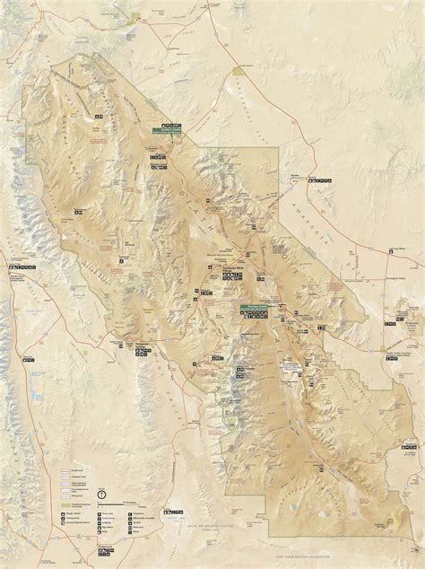 Map of Death Valley National Park