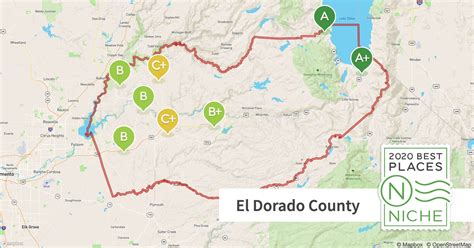 MAP Map of El Dorado County