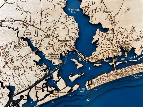 Key principles of MAP Map Of Emerald Isle North Carolina