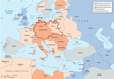 Map of Europe before World War 2